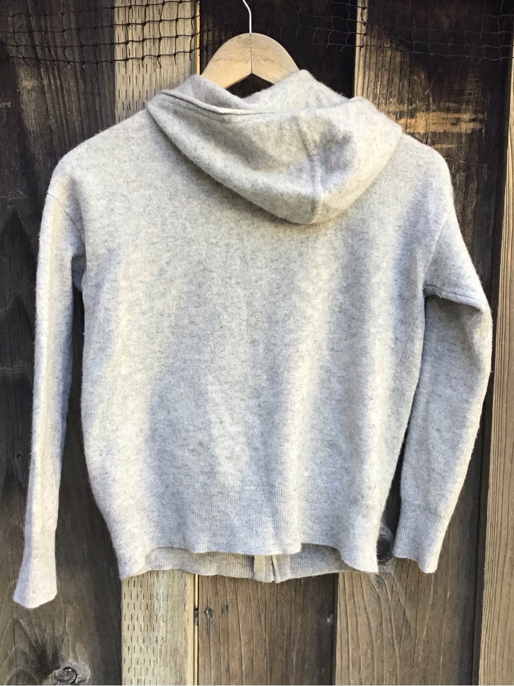 Cashmere Charter Club Gray Full Zip Hoodie Sweater 100% Cashmere Size Small - Picture 6 of 6